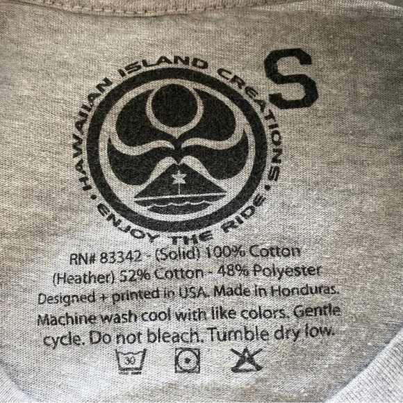 Hic Hawaiian Island Creations “Enjoy the Ride” Surf Surfer Tee Shirt Men S Small - Picture 5 of 6